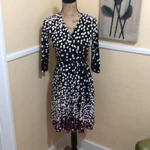 XS petite polka dotted dress